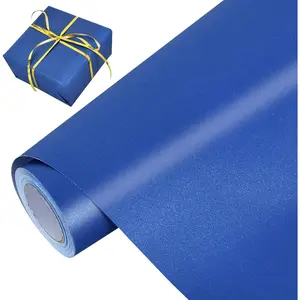 Royal Blue  Wrapping Paper Solid Color Pearly-Lustre Wrapping Paper Roll Matte  Wrap Paper, Packing Paper for Multiple Occasions (17inches X 32.8ft)