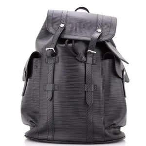 Pre-owned Louis Vuitton Leather Backpacks Christopher Backpack Epi PM by Rebag