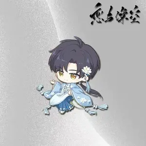 Game Love And Deepspace Sylus Rafayel Cosplay Brooch Zayne Xavier Badge Acrylic Corsage Pin Jewelry Costume Bag Accessories