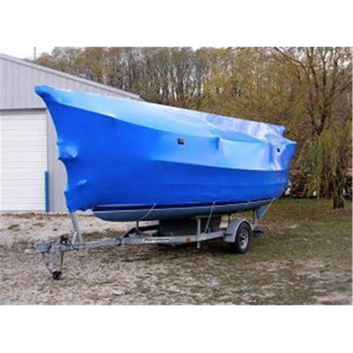 212 MAIN Virgin Resin Boat Shrink Wrap, Dr. Shrink DS-177175B, 7 mil Blue, 17x175ft Center Folded