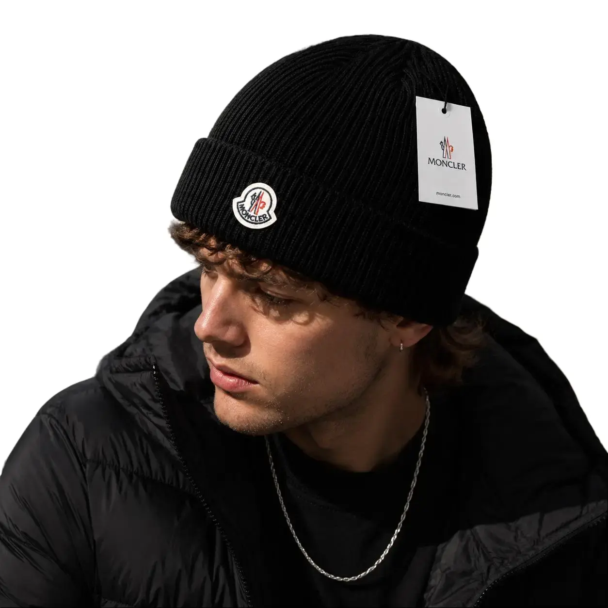 Moncler Ribbed Beanie – Warm Unisex Winter Knit Hat