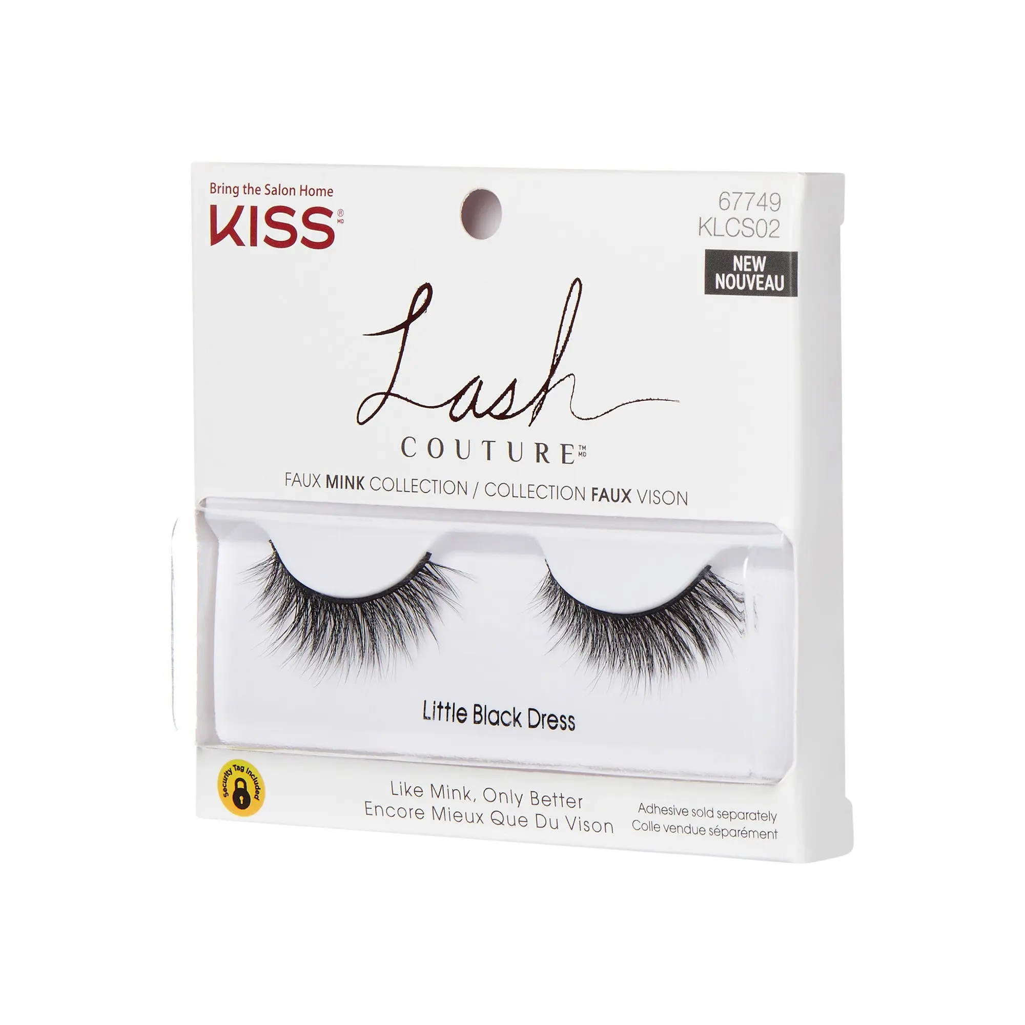 Kiss Lash Couture Faux Mink False Eyelashes - Little Black Dress | 1 Pair, Strip Lashes, 9mm-12mm Kiss Lash Couture Faux Mink False Eyelashes - Little Black Dress | 1 Pair, Strip Lashes, 9mm-12mm