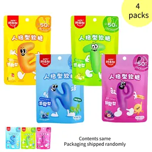 Amos Sweets MBTI Personality Test Gummy Candy - 4 Flavor Variety Pack - 45g Each - Real Fruit Juice - Fun Chewy Snacks-Outer packaging sent randomly