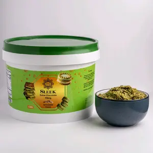 Sleek Dubai Chocolate Filling - 5 KG. Perfect for all desserts like Dubai Chocolate Bars, cakes, donuts, breads and more.