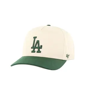 '47 Los Angeles Dodgers Natural Two Tone 47 Hitch Structured Fit Garment Washed Cotton Twill Snapback Closure B-FHTTT12GWP-NT
