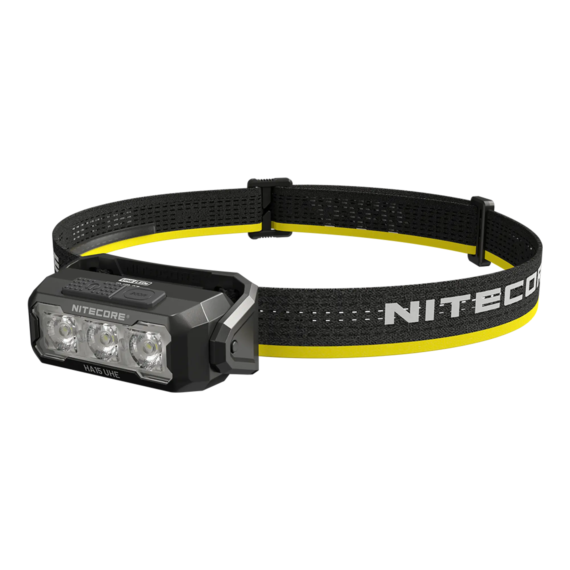 NITECORE HA15 UHE Compact Ultralight Dual Fuel LED Headlamp, USB-C Rechargeable, High Lumen, IP66 Waterproof with Red Light for Camping and Hiking, High Lumen Flashlight