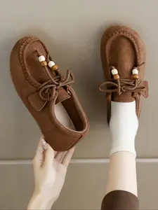 Women's Flat Kangaroo Shoes, Full Coverage Birkken Loafers, Retro Comfortable Lightweight Casual Shoes, Single Shoe Design