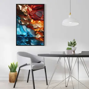 Conscious Sales C1FC2436EBPEEN 24 x 36 in. Mineral Contrast - Yellow Framed Canvas for Home Decor, Decoration, Wall