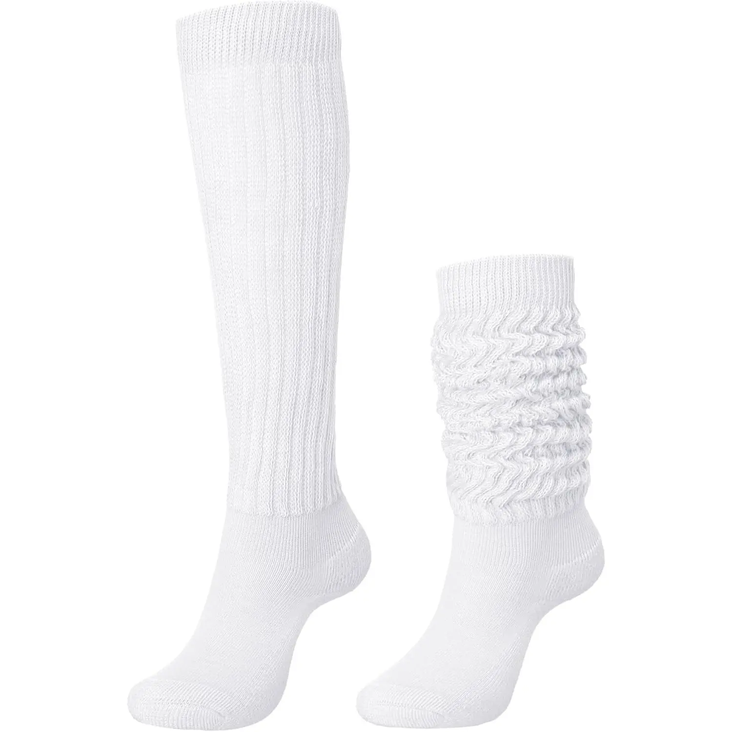 Slouch Slouchy Socks Pack Knee High Scrunch 80s 90s Stacked Boot Socks
