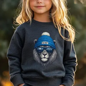 Detroit  Youth and Adult Shirt, Detroit  Crewneck, Football Mascot  for Everyone, Little Lions Fan Shirt, Mascot Youth or Adult Tee
