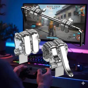 Professional Gaming Controller for Competitive Mobile Esports: High Sensitivity Triggers L1 R1 L2 R2, Fast Aim & Shoot, Ergonomic Design, Precision Auto-Fire, Easy Setup. Dominant Accessory for FPS & Battle Royale Players.