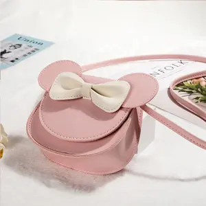 Fashion Cute Cartoon Bow Mini Bag - Waterproof, Wear-Resistant, Shock-Resistant, Lightening PU Leather, Cute Design for Girls