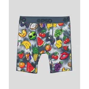 PSD Youth Boys 8 Bit Fruit Boxer Brief - Soft, Breathable and Comfortable Stretch Underwear