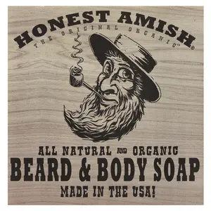 Honest Amish Slick Beard & Body Bar Soap, 1 Bar