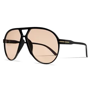 Unisex Retro Aviator Sunglasses with UV400 Protection Thin Rim Square Frames for Women Everyday Beach Outdoor Activities Classic Stylish Accessory
