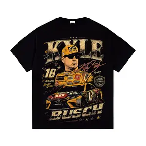 Kyle Busch RIP Gone Too Soon T-Shirt, Vintage NASCAR Racing Graphic Tee, TikTok Viral Motorsport Fan Shirt, Heavyweight Oversized Cotton Streetwear, Memorial Racing Apparel
