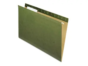 Pendaflex X-Ray Hanging File Folders 1/3 Tab Legal Standard Green 25/Box 415313