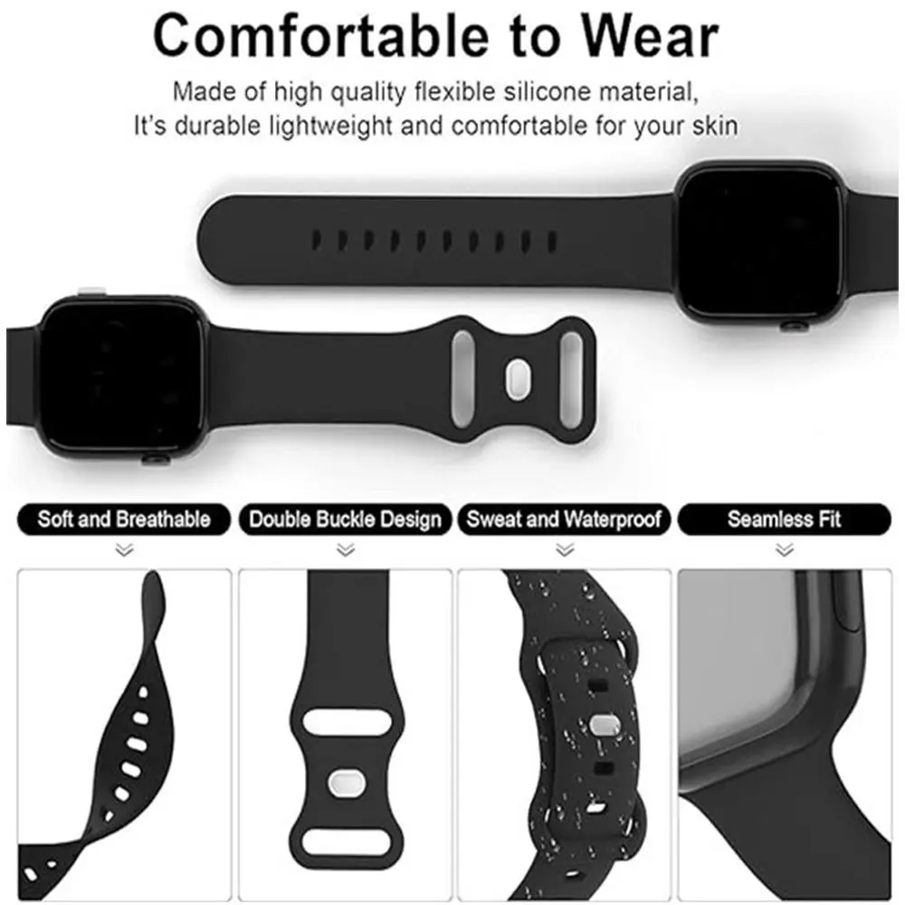 Silicone Watch Band (Band Only), 5 Counts Adjustable  display picture 2