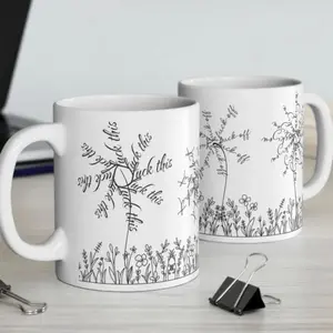 Funny Fck This Hidden Message Coffee Cup, Discreet Swear Word, Subtle Fuk Coffee Mug, Funny Coffee Mug for Coworkers