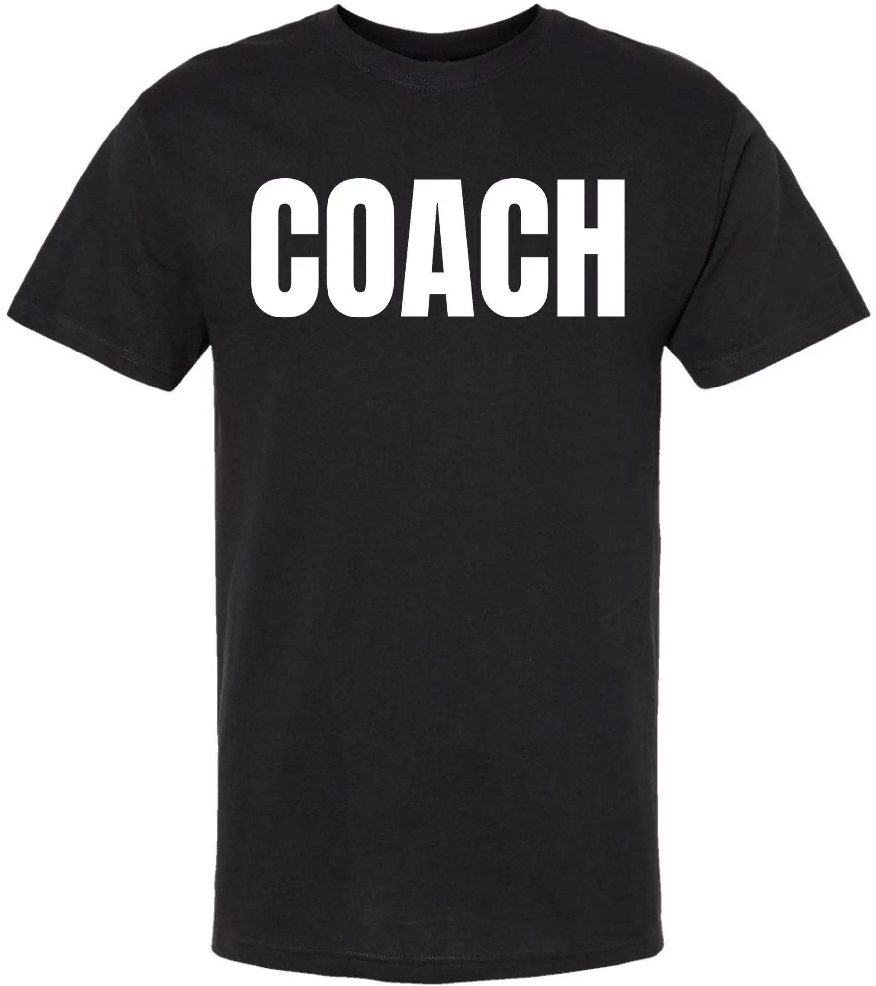 Men's 100% Cotton Stylish Round Neck Short Sleeve Tops - Bold Print, Visible, Unisex Fit, All Seasons Gym T-Shirt for Sports Team Staff & Trainers