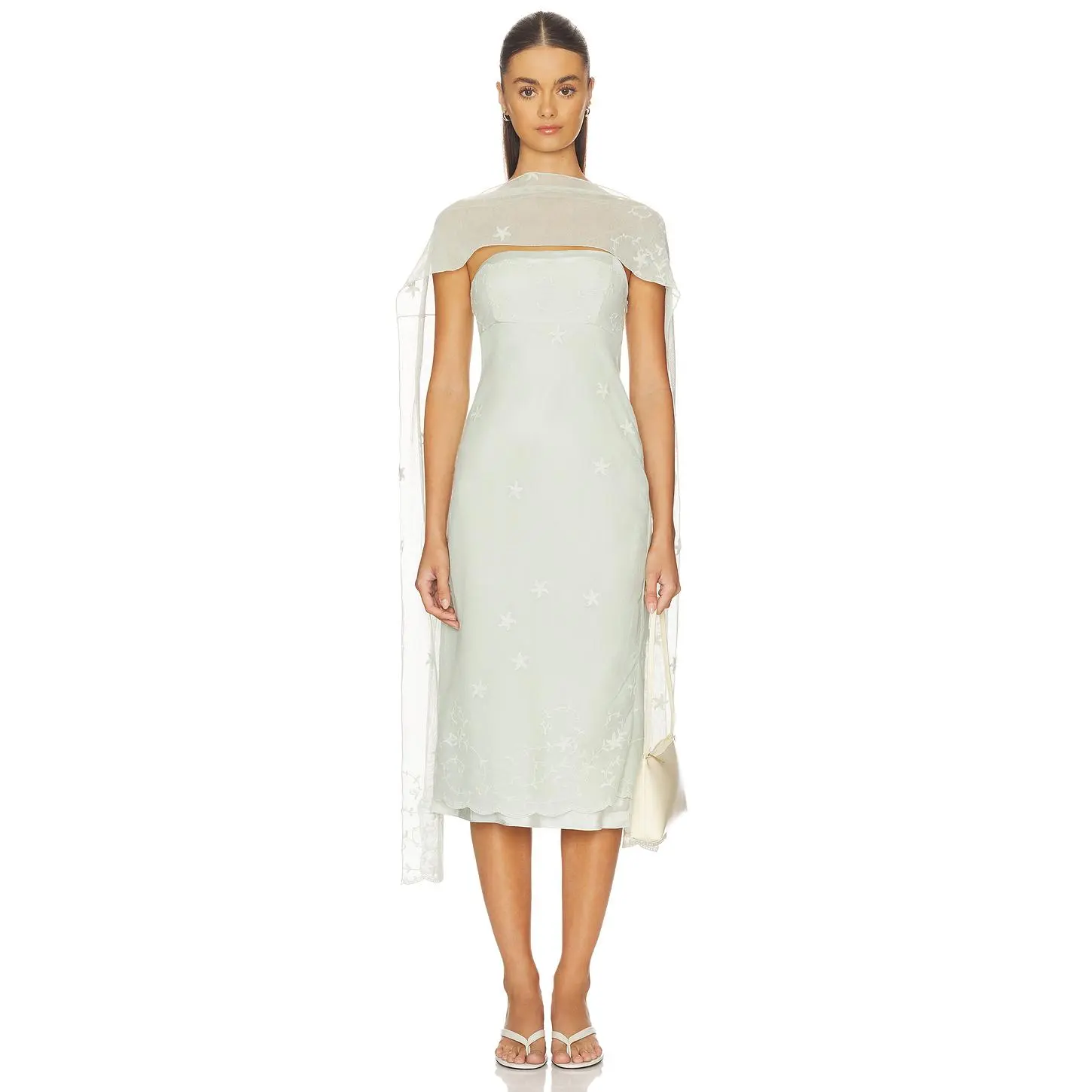 Posse Cove Strapless Dress in Seafoam