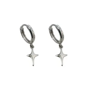 Star Dangle Drop Earrings for Men Women Streetwear Hip Hop Unisex Earrings