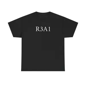 R3A1 111 Comfortable Unisex Heavy Cotton Tee for Everyday Wear