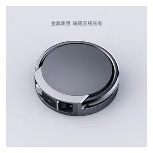 Magnetic MagSafe Wireless Charging Ring Stand for iPhone 12-16 Series, 15W Fast Magnetic Charger with Foldable Metal Kickstand Grip, Slim Portable Phone Holder for Desk, Travel, or Video Calls – Back to School Gift Ideas for Men & Women