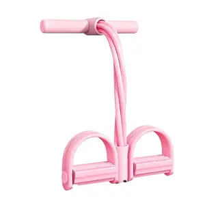 Multifunction Tension Rope, 6-Tube Elastic Yoga Pedal Puller Resistance Band, Elastic Pull Rope Fitness, Full-Body Workout at Home Gym, Exercise Sit-up, Yoga, Abdominal Training