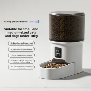 Smart Automatic Pet Feeder 4L Intelligent Model with Mobile Phone Timing and Remote Feeding for Cats and Dogs Rechargeable Livestock Prod Flexible Shaft pet stuff dog pepper spray dog bugs detector reverse slow feeder shaped harness silicone surprise gift