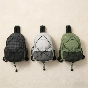 Outdoor Multifunctional Waterproof Backpack Lightweight Small Hiking Daypack Fall Winter Casual Travel Bag in Black Gray & Green