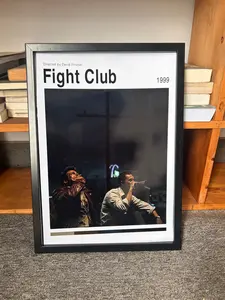 Fight Club Poster | David Fincher | Fight Club Gift | Vintage Retro Art Poster No Frame | Poster No Frame