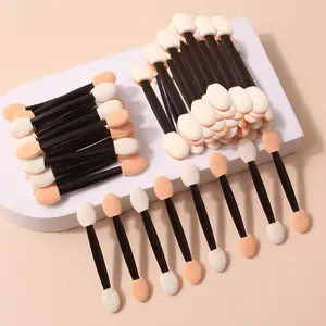Double-ended Nail Sponge Brush, 50pcs Nail Art Sponge Brushes Set, Professional Manicure Tool for Women & Girls