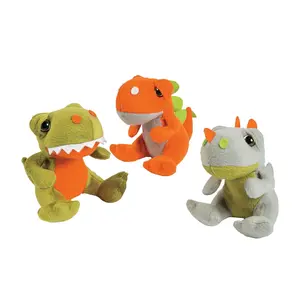 Sitting Stuffed Dinosaurs - 12 Pc.