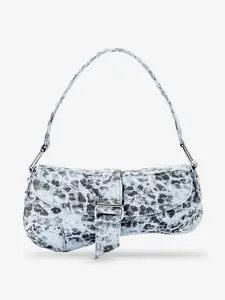 Women’s Leopard Print Crossbody Bag, Animal Print Asymmetrical Shoulder Handbag