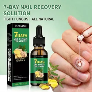 JAYSUING 7-Day Nail Care Solution for Thick & Discolored Nails Ginger-Infused Nail Support Toe & Fingernail Daily Care Natural Healthy Repair