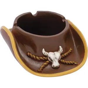 Fujima Cowboy Hat Polyresin Ashtray - 6.3" Lighter Accessories