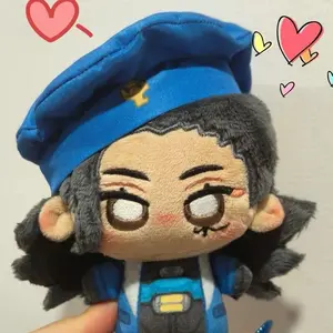 10cm Overwatch Kiriko Ana Anran Mauga Venture Kiriko Plush Keychain Soft Stuffed Doll Backpack Pendant Cute Decor Holiday Gift