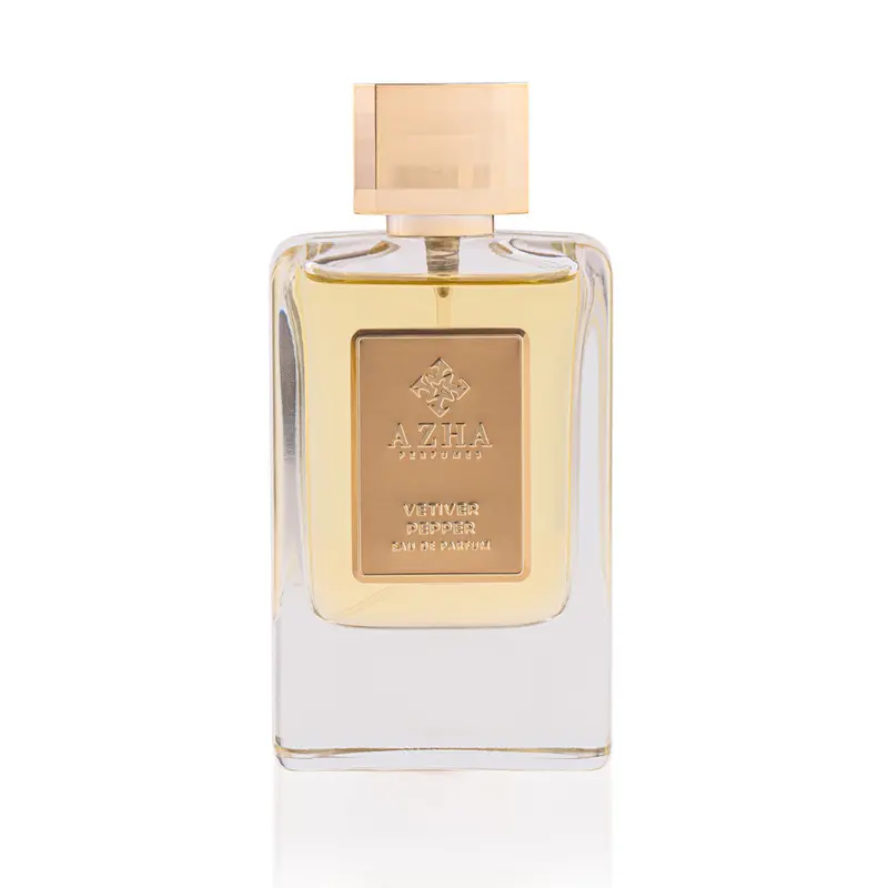AZHA PERFUMES Vetiver Pepper Unisex EDP Fragrances - 100ml (3.4 fl oz) Alcohol-Based Bottle, Aromatic Spicy Oriental Woody Fragrances with Vetiver, Black Pepper, Rose, Smooth Warmth, Ambergris Drydown for Adults