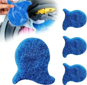 Pet Hair Remover for Laundry 6 Pack Cat Dog Hair Remover Reusable for Washing Machine Microfiber Soft Hooks Durable Non-Toxic Chemical-Free Cleaning - Lint