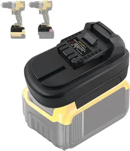 This battery adapter can switch DeWalt 20V or 60V batteries down to 12V so you can use 'em in your 12V DeWalt power tools. It's got this special tech to keep the voltage and current from frying your battery or tools (just the adapter, no battery included)