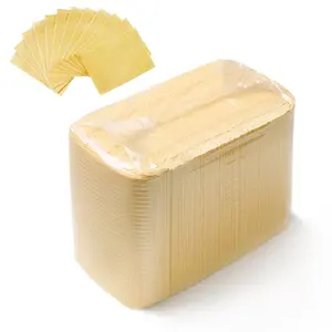 Yellow 125Pcs Nail Tips Art Table Towels Mat ,Disposable Nail Paper Towels for Acrylic, 3 Ply Foldable Nail Table Mat, Waterproof Nail Art Practice Sheet Clean Pads Napkins, Nail Supplies for Manicure Salon or Home Use Nail Care Nail Polish