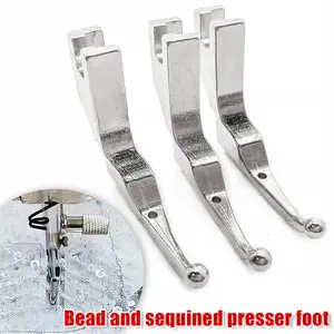 Specialized Sewing Machine Foot for Sequined Wedding Gown Fabric, Custom Design for Bridal Dresses and Fashion, No Need for Manual Beading