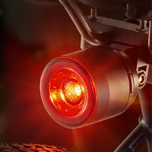 Bicycle Brake Sensing Tail Light, Rechargeable Long Battery Rear Light, Night Riding Safety Light for Road & Mountain Bike, Cycling Equipment