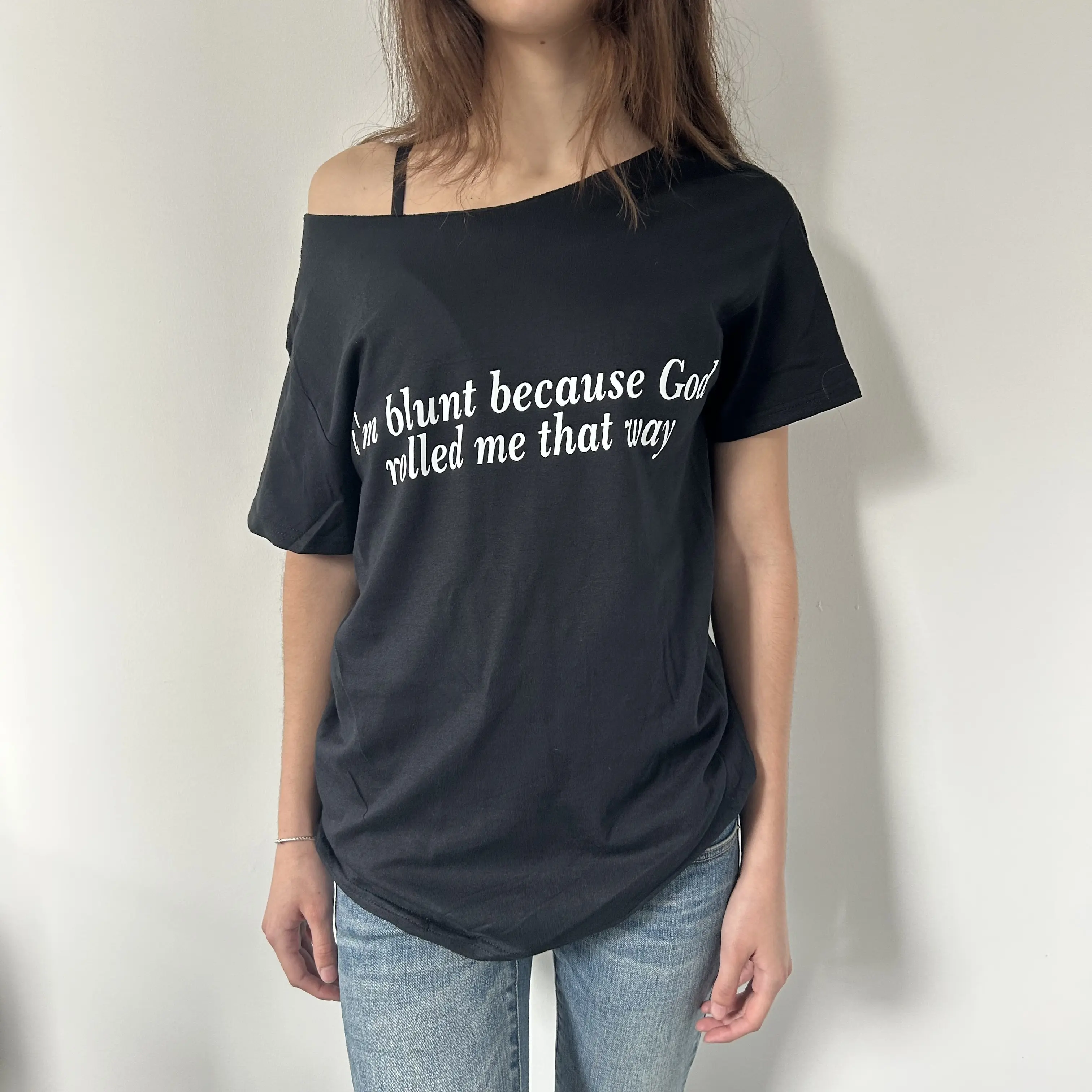 I'm Blunt Off The Shoulder Top I'm Blunt Off The Shoulder Top