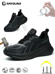 Steel toe shoes for Women,Safety Shoes, Safety Sneakers, Lightweight Comfortable Anti-smash and Anti-puncture Shoes, Breathable Non-slip,Work Shoes for Women