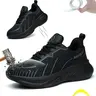 Women's Steel-Toe Safety Sneakers, Lightweight Comfortable Anti-smash Anti-puncture Breathable Non-slip Work Shoes Nonslip Work Shoes Steel Toe Footwear