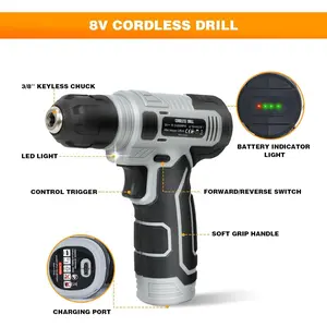 180 Piece Tool Set - Tool Box with Cordless Drill, Hand Drill Set for Men & Women, Home Tool Kit with Hand Tools for House Repair, Homeowners & Handymen