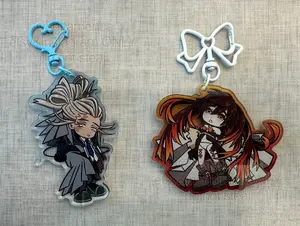 GACHIAKUTA Amo Empool & Tamsy Caines Acrylic Keychains, Perfect for keys, bags, or as a gift