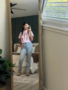 Light Jean Pants High-rise Straight Leg